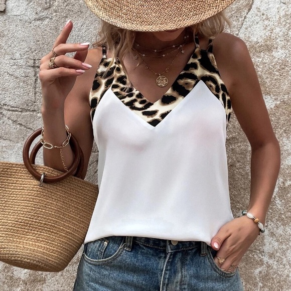 Leopard Print Cami Tank Top - Picture 4 of 6